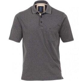 REDMOND Poloshirt Wash & Wear mit Brusttasche, halbarm