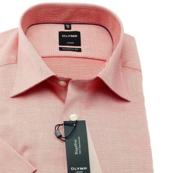 OLYMP LUXOR a structura MODERN FIT camisa para hombres mangas cortas