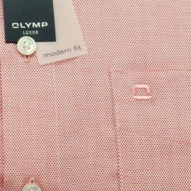 OLYMP LUXOR Men`s Shirt MODERN FIT structure short sleeve