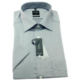 OLYMP LUXOR chemise pour homme MODERN FIT strukture à manches courtes