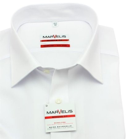 MARVELIS men´s`s Shirt MODERN FIT uni short sleeve (4700-12-00) 45