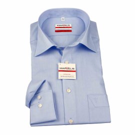 MARVELIS chemise pour homme MODERN FIT Chambray à manches longue (4704-64-11e) 37