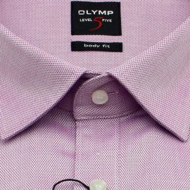 OLYMP Shirt Level Five BODY FIT DIAMANT TWILL long sleeve