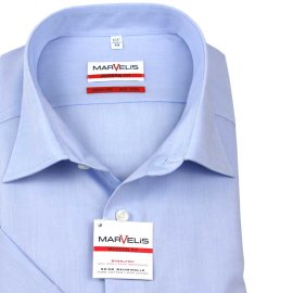 MARVELIS Men´s Shirt MODERN FIT chambray short sleeve 40