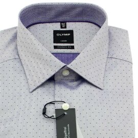 OLYMP LUXOR Men`s Shirt MODERN FIT jacquard structure long sleeve
