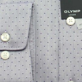 OLYMP LUXOR Men`s Shirt MODERN FIT jacquard structure long sleeve