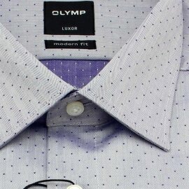 OLYMP LUXOR Men`s Shirt MODERN FIT jacquard structure long sleeve