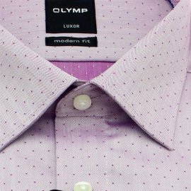 OLYMP LUXOR Men`s Shirt MODERN FIT jacquard structure long sleeve