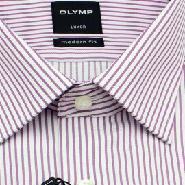 OLYMP LUXOR modern fit a racha camisa para hombres mangas largas