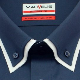 MARELIS Men`s shirt MODERN FIT one colour long sleeve