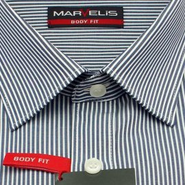 MARVELIS Hemd BODY FIT MAXI-Streifen Langarm