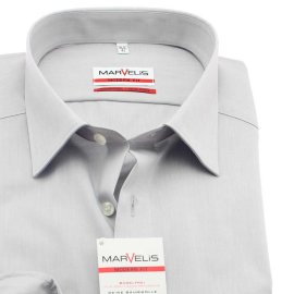MARVELIS Men´s Shirt MODERN FIT chambray long sleeves (4704-64-60) 48 (3XL)