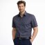 MARVELLIS MODER FI Chambray camisa para hombres mangas cortas