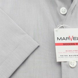 MARVELLIS MODER FI Chambray camisa para hombres mangas cortas