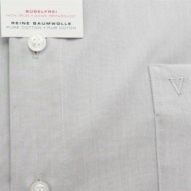 MARVELIS Chambray camisa para hombres COMFORT FIT mangas cortas