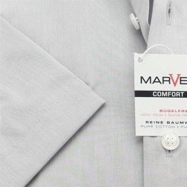 MARVELIS Men`s Shirt COMFORT FIT chambray short sleeve