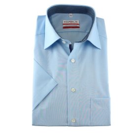 MARVELIS Men´s Shirt MODERN FIT chambray short sleeves
