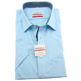 MARVELIS chemise pour homme MODERN FIT chambray à manches courtes 39-40 (M)