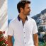 MARVELIS Uni camisa para hombres BODY FIT mangas cortas