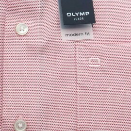 OLYMP LUXOR chemise pour homme MODERN FIT strukture à manches courtes