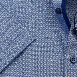 OLYMP Level Five BODY FIT a jacquard camisa para hombres mangas cortas
