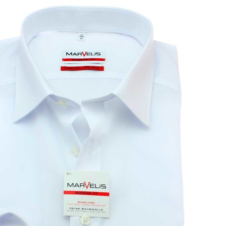 MARVELIS chemise pour homme MODERN FIT à manches longues sumplémentaires (69cm) (4700-69-00e) 47