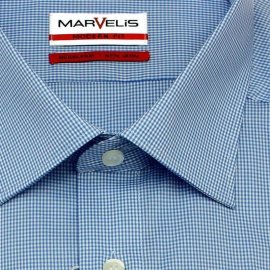 MARVELIS chemise MODERN FITt manches longues carreau vichy 48 (3XL)