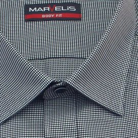MARVELIS Shirt BODY FIT MICRO-checks long sleeve 37-38 (S)