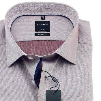 OLYMP LUXOR chemise pour homme MODERN FIT uni à manches longue