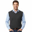 Herren Pullunder, V-Ausschnitt, Marke REDMOND, 100% Baumwolle, anthrazit