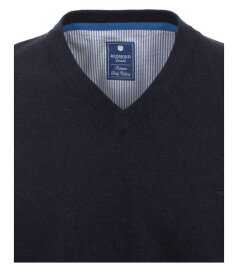 Herren Pullunder, V-Ausschnitt, Marke REDMOND, 100% Baumwolle, blauschwarz