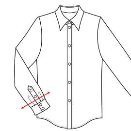 Shirt sleeve with cuff move