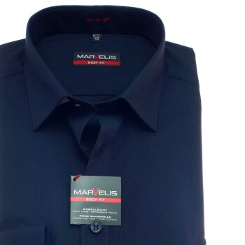 Marvelis BODY FIT Uni camisa para hombres mangas largas