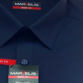 MARVELIS chemise pour homme BODY FIT uni à manches longue 36