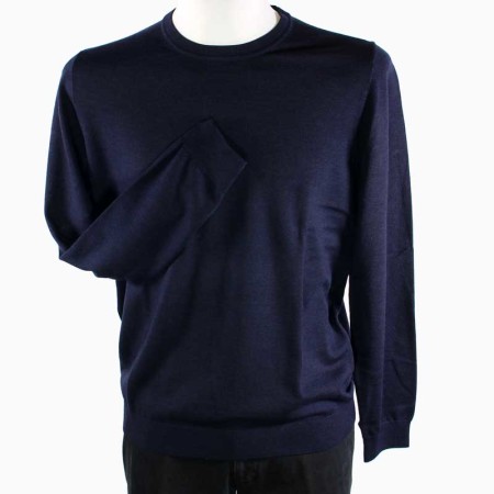 Mens pullover, round-neck, brand MARVELIS, pur merino wol L (41-42)