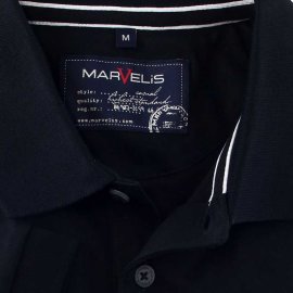 MARVELIS Quick-dry polo MODERN FIT camisa para hombres mangas cortas 39-40 (M)