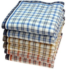 Handkerchiefs 12 pieces ca.40x40cm pure cotton Jack + John