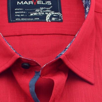 MARVELIS chemise pour homme CASUAL chambray à manches courtes