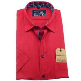 MARVELIS Hemd CASUAL leinen-struktur halbarm