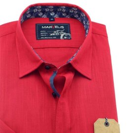 MARVELIS chemise pour homme CASUAL chambray à manches courtes