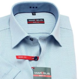 MARVELIS camisa para hombres BODY FIT mangas cortas 37-38 (S)
