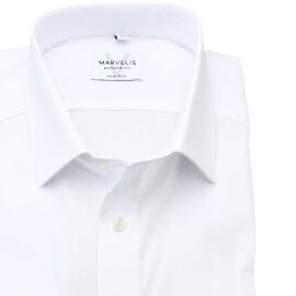 MARVELIS Hemd MODERN FIT uni langarm