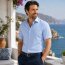 MARVELIS chemise pour homme BODY FIT jacquard à manches courtes