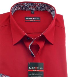 MARVELIS chemise pour homme BODY FIT uni à manches longue 37-38 (S)