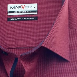 MARVELIS Hemd COMFORT FIT fil a fil langarm