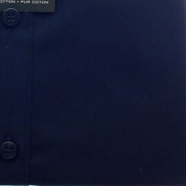 MARVELIS Hemd BODY FIT uni langarm Doppelkragen mit Button-Down