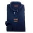 MARVELIS Hemd BODY FIT uni langarm Doppelkragen mit Button-Down
