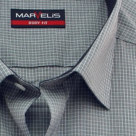 MARVELIS chemise pour homme BODY FIT carreau à...