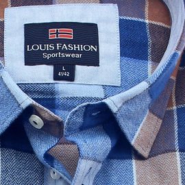 LOUIS FASHION Sportswear Hemd COMFORT FIT flanell langarm