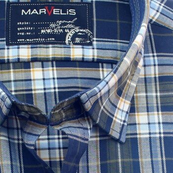 MARVELIS CASUAL Freizeithemd karo langarm